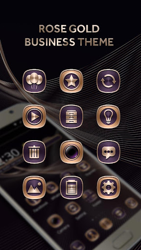 Rose gold business theme