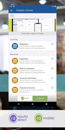 ASCLS Events Screen 3