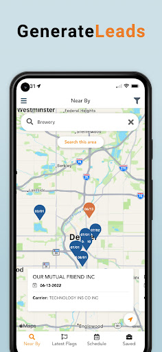 Android application Insurance XDate screenshort
