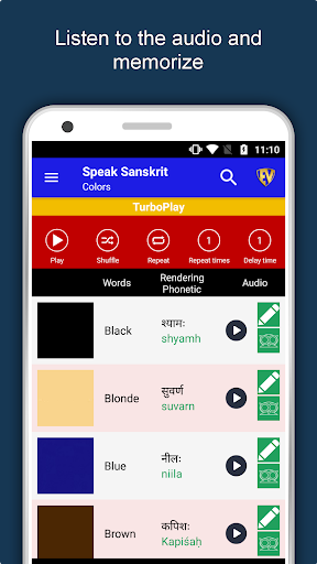 Learn Sanskrit Language App Screen 2