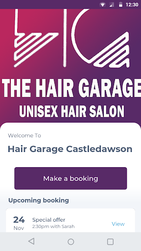 Android application Hair Garage Castledawson screenshort