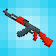 How to draw pixel weapons. Step by step lessons icon