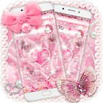 Cover Image of Download Pearl pink silky theme 1.1.3 APK