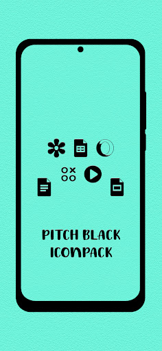 Screenshot of Pitch Black Icon Pack