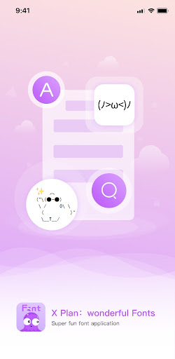 Android application X plan:wonderful Fonts screenshort