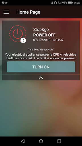 Android application LEGRAND POWER ON screenshort