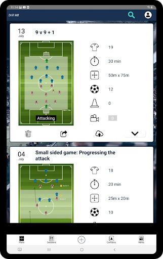 Android application DrillM8: Football Tactic Board screenshort