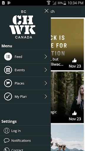 Android application Visit Chilliwack, BC! screenshort