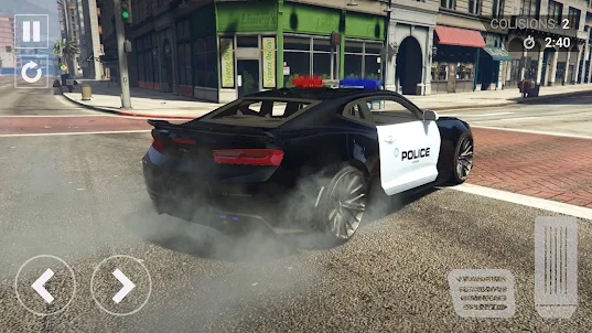 Drive Camaro Police Car Games