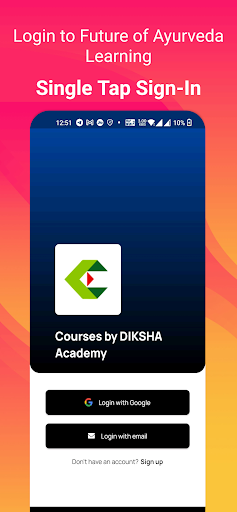 Android application Ayurveda Courses by DIKSHA screenshort