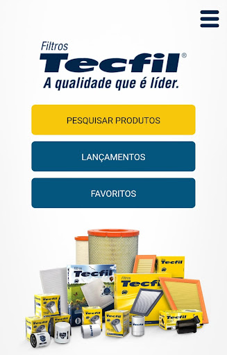Android application Catálogo Filtros Tecfil screenshort