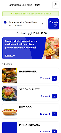 Paninoteca La Fame Pazza Screen 2