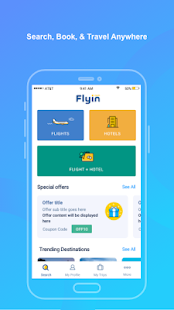 Flyin.com - Flights, Hotels & Travel Deals Booking 4.5.2 screenshots 1