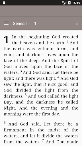 Android application Bible (AKJV) screenshort