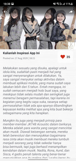 JKT48 Acoustic Fan App