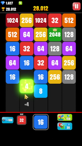 Android application Throw N Merge Numbers screenshort