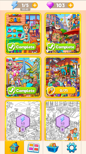 Android application Puzzle Sticker: Travel screenshort