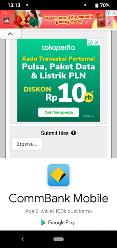Android application SCAN FILE screenshort