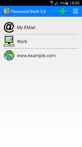 Password Bank Screen 3