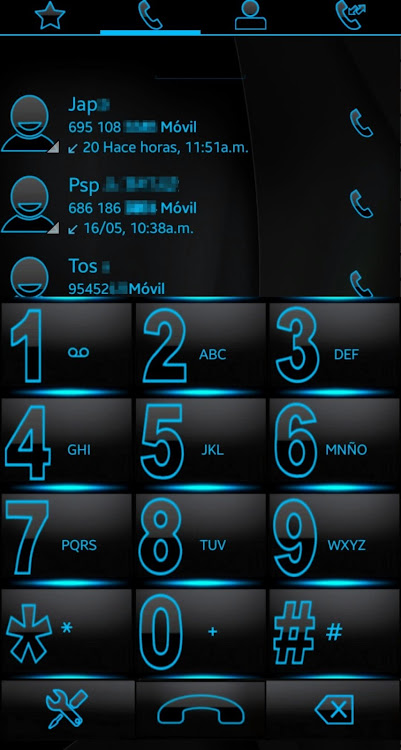 THEME SWIPE DIALER SPETRA HOLO - 1.0 - (Android)