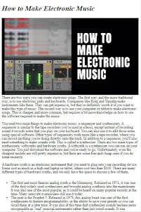 전자 음악을 만드는 방법