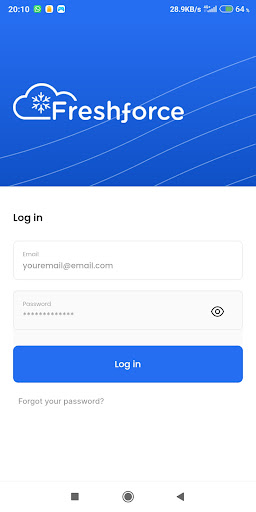Android application FreshForce screenshort