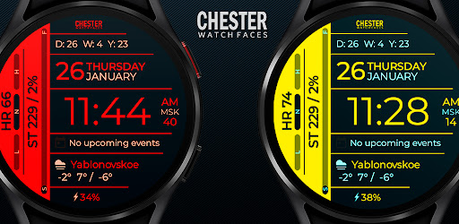 Android application Chester Info Edge watch face screenshort