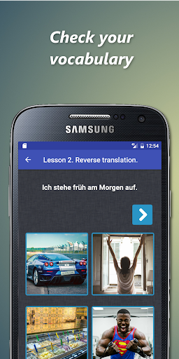 German verb conjugator Screen 3