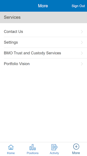 Screenshot of BMO Portfolio Vision Mobile