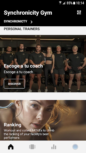 Android application Synchronicity Gym screenshort