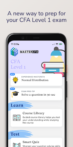 Android application MasterCFA screenshort