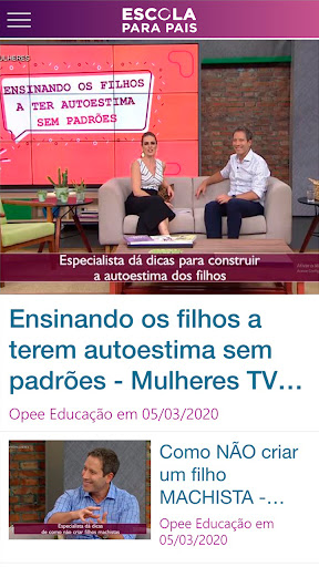 Escola para Pais - OPEE Screen 2