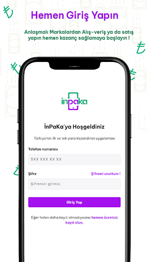 Android application İnpaka - İndir, Para Kazan screenshort