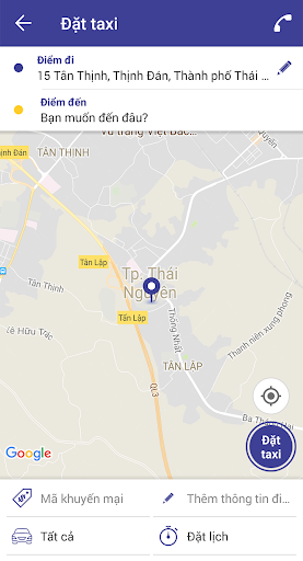 Đặt xe Thái Nguyên Screen 2