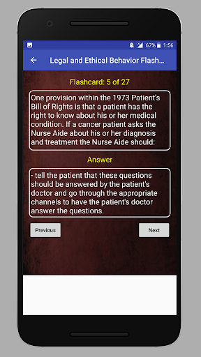 CNA Practice Test Screen 3
