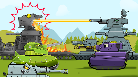 Merge Tanks: Combat war Stars MOD (Unlimited Money) 1