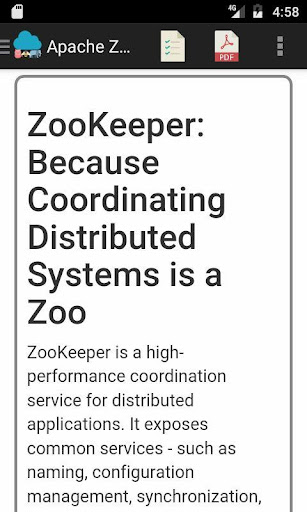 Android application Reference Manual for Apache Zo screenshort