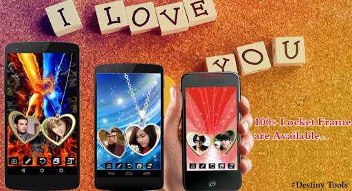 Android application Love Locket Photo Frame screenshort