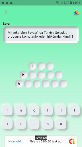 HistoryQuiz Screen 3