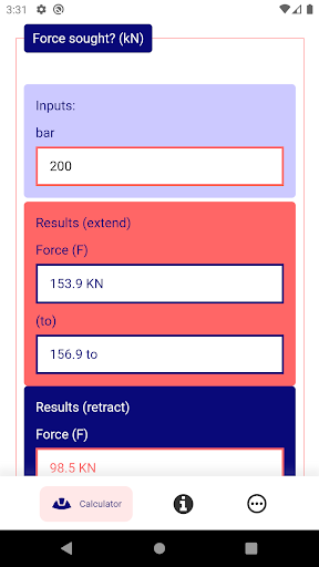 Hydraulic Calculator Engineer Screen 2