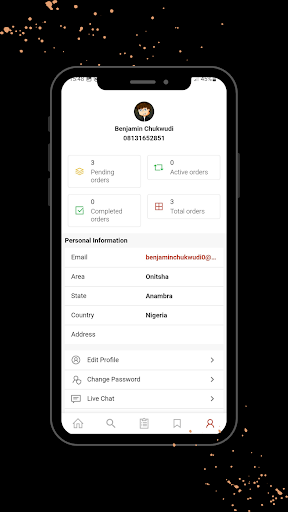 Android application Sellurmarket screenshort