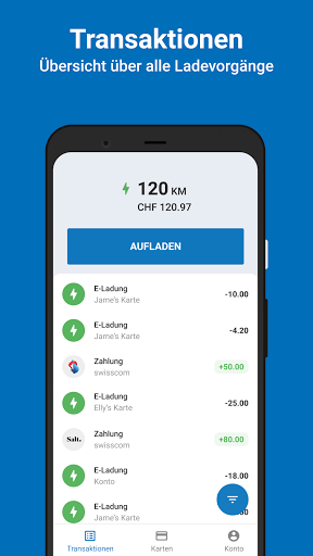 Android application Park & Charge screenshort