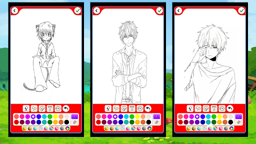 Anime Cat Boy Coloring