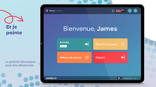 Esperoo - Pointeuse Screen 2