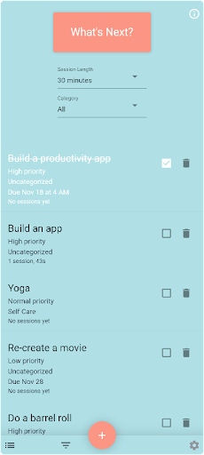 Whats Next? Screen 2