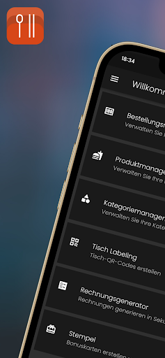 Android application VirWo Bistro Admin screenshort