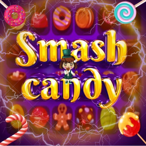 Smash red candy lollipop