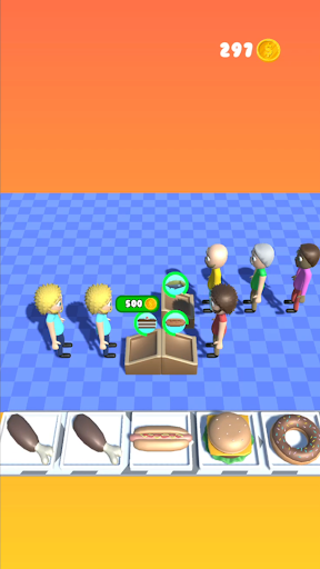 Android application Food Sort Master 3D screenshort