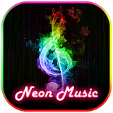 Neon Music Theme Keyboard icon