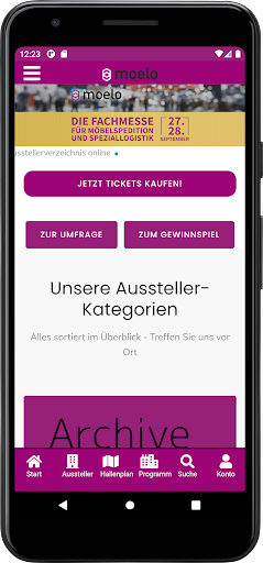 Android application moelo screenshort